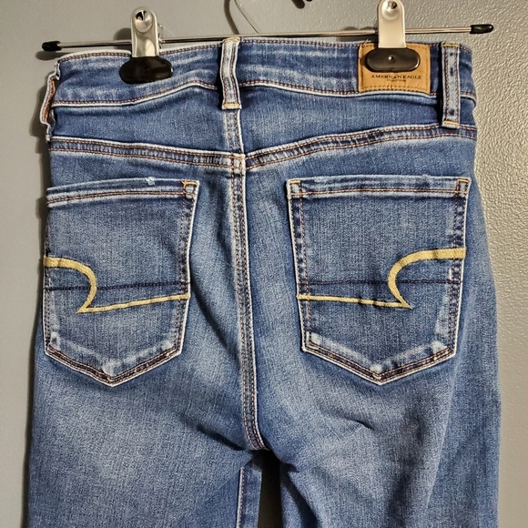 AEO American Eagle Outfitters Hi Rise Jegging Jeans Size 0 - Picture 4 of 8